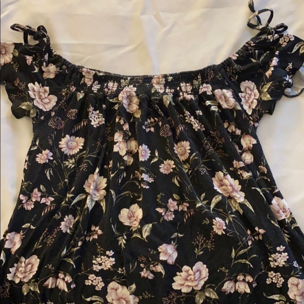 Floral off the shoulder top